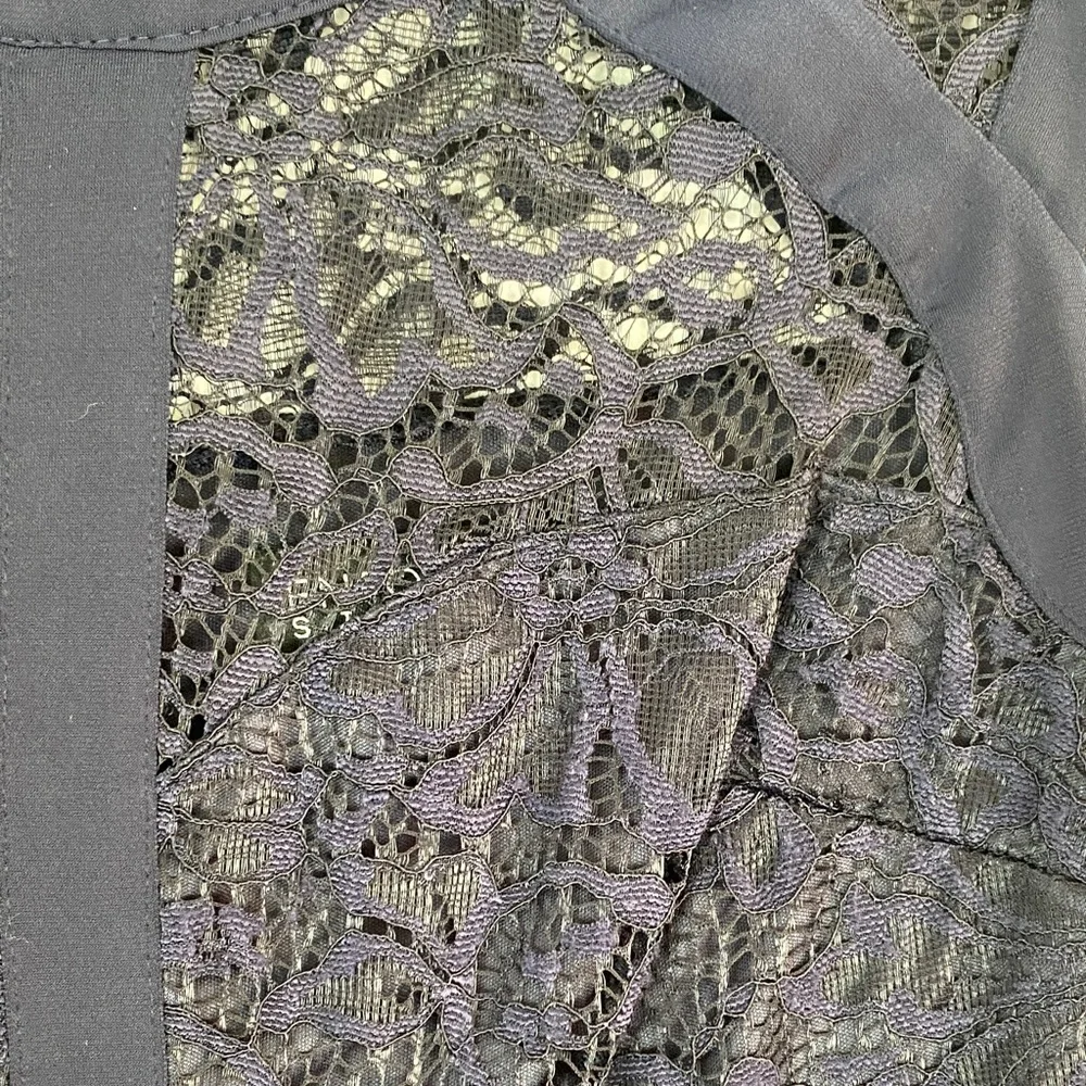 Enfocus Navy Blue Lace Cocktail Dress Size 8 - Picture 4 of 11